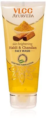 VLCC Ayurveda Skin Brightening Haldi And Chandan Face Wash, 100 ml blanqueador facial Foto 1 de 4