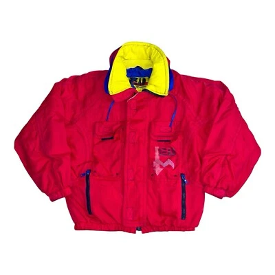 Chaqueta acolchada Head Sportswear vintage años 90 bloque multicolor para hombre pequeño participante Foto 1 de 4