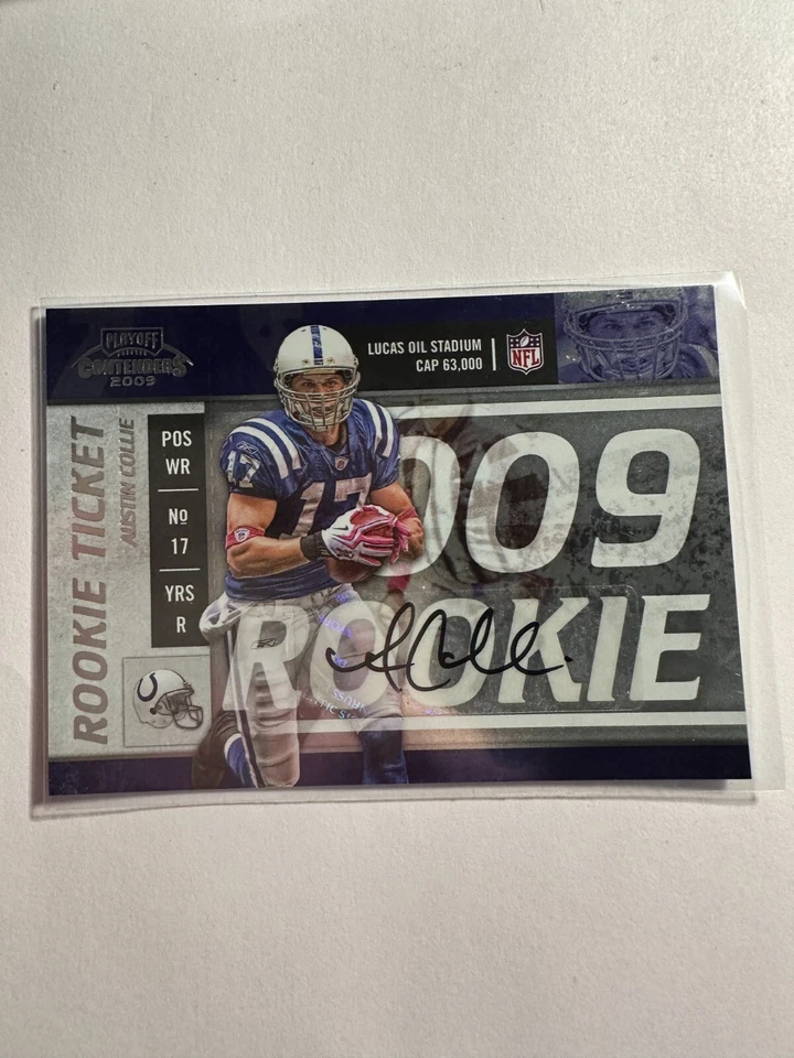 K100,713 - 2009 Playoff Contenders #141 Austin Collie Auto RC - Image 1 of 1
