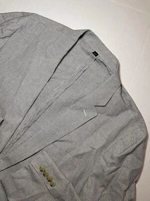 J.CREW Ludlow Sport Coat Mens 44R SOMELOS Cotton Linen Unstructured Gray - Image 1 of 4