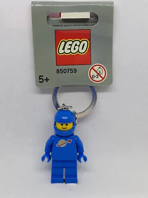 Lego Blue Spaceman Keyring (2004) Space City Key Chain 850759 Rare Gray Tag - Image 1 of 3