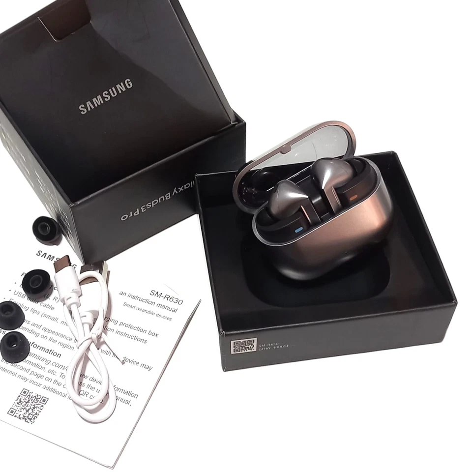 Cuffie Stereo Samsung Galaxy Buds 3 Pro R630 Bluetooth Wireless ARGENTO sigillo - Immagine 1 di 4