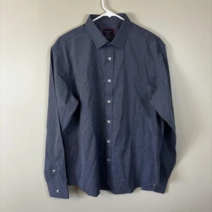 Untuckit Button Down Shirt Men's Size Large Blue (Gray) Cotton Orville WF L/S - Picture 1 of 8