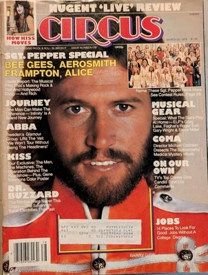 Circus Magazine March 1978 Sgt Pepper Movie, KISS, Journey, Abba, KISS poster - Image 1 of 4