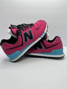 New Balance 574 WL574JOB Pink Teal Black Lifestyle Running Shoes Women’s Size 9 - Picture 1 of 11