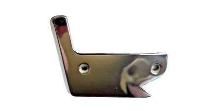 1967 Cadillac exc. Eldo LH Front Door Armrest End Cap Chromed Escutcheon 7660321 - Image 1 of 2