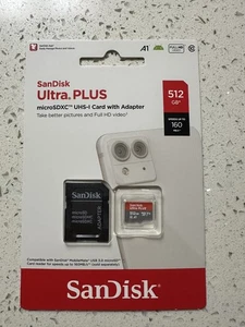 Carte microSD SanDisk Ultra 512 Go A1 UHS - Neuve - Photo 1 sur 1