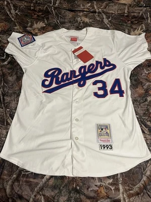 Texas Rangers Nolan Ryan #34 Mitchell & Ness White 1993 MLB Authentic Jersey - Image 1 of 4