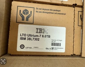IBM LTO-7 ULTRIUM Tape Cartridge #38L7302 Data Storage - Brand New - Photo 1/1
