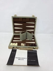 Juego de Backgammon de Viaje de Pana Skor-Mor De Colección Blanco con Instrucciones - Imagen 1 de 13