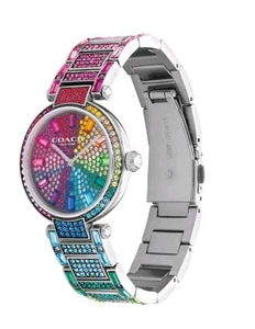 Coach Cary Pave Rainbow Watch - Picture 1 of 11