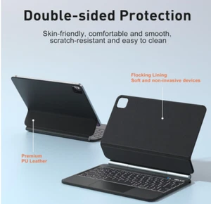 Magic Tastaturhülle für iPad Air 11 Zoll M2 2024, Pro 11 4./3./2./1. Gen., M - Bild 1 von 10