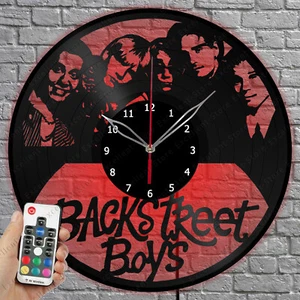 LED Vinyl Uhr Backstreet Jungen Licht Vinyl Schallplatte Wanduhr Wohnkultur 1028 - Bild 1 von 11