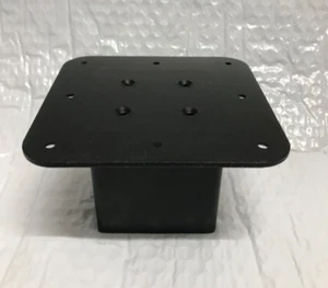 Set of 4 Metal Brackets for Table Legs Black metal solidwood legs not included - Picture 1 of 23