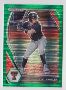 Cal Conley 2021 PANINI PRIZM DRAFT GREEN PULSAR PRIZM ROOKIE #PDP126 TEXAS TECH - Picture 1 of 1