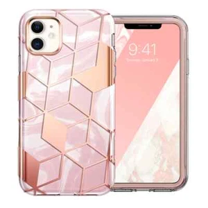 Apple iPhone 11 Case POPSHINE 2019 Liquid Marble Pink NEW - Photo 1 sur 9
