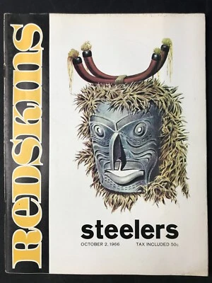 VTG Oct 2nd 1966 Washington Redskins Vs Pittsburgh Steelers Game Program HTF! - Image 1 of 4