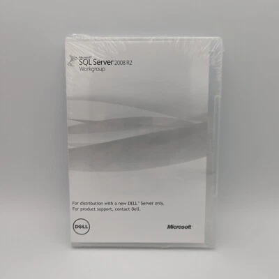 New Sealed Dell SQL Server 2008 R2 Workgroup Ed & Licence Key - Image 1 of 2