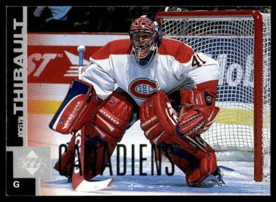 1997-98 Upper Deck #90 Jocelyn Thibault Montreal Canadiens Hockey Card - Image 1 of 2