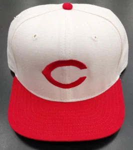 Cincinnati Reds New Era 1957-1958 Fitted Hat White/Red Vintage Throwback - Picture 1 of 4
