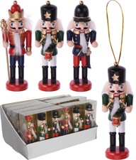3 SCHIACCIANOCI APPENDIBILI 12CM NATALE ALBERO ADDOBBI