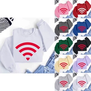 Felpa donna abbigliamento quotidiano girocollo nock lino stampa basic per lavoro primaverile - Foto 1 di 42