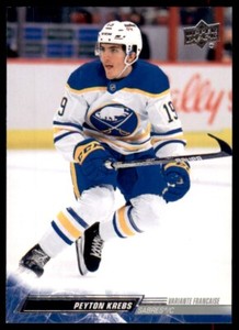 2022-23 UD Series 2 Base French #270 Peyton Krebs - Buffalo Sabres