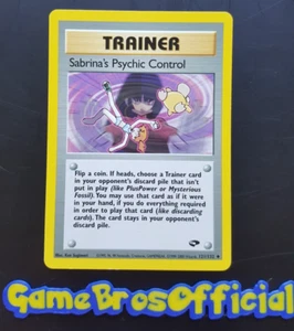 Sabrina's Psychic Control - 121/132 - Gym Challenge Unlimited Trainer - EXC/LP - Picture 1 of 2