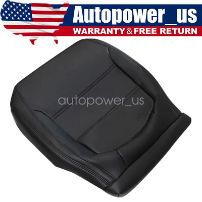 For 2011-2017 Volkswagen Jetta Driver Bottom Leather Seat Cover Black - Image 1 of 4