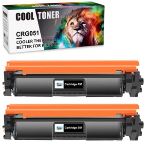 2Pc Toner Cartridge for Canon 051 ImageCLASS MF267ic MF269dw MF263dn MF264dw - Picture 1 of 8