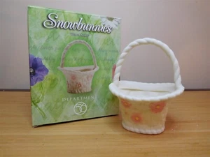 19) Dept 56 Snowbunnies - Flower Basket - MIB Free Ship - Picture 1 of 1