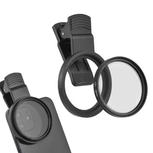 52mm Clip-On Mobile Phone Lens Anti-reflection CPL Filter Kit Camera Lens - Picture 1 of 6