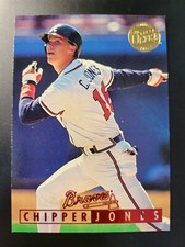 1995 Fleer Ultra Chipper Jones Baseball GOLD MEDALLION EDITION card #347