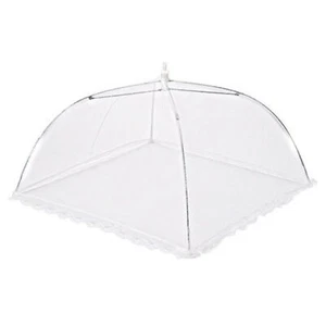 Food Mesh Cover Folding Food Cover Tent Dome Net Umbrella Picnic Kitchen Mesh - Picture 1 of 13