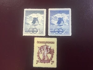ICOLLECTZONE Czechoslovakia 401-403 VF NH skiing - Picture 1 of 1