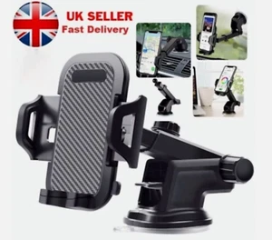 360°Car Phone Holder Universal Mount Mobile Windshield Dashboard/Air Vent desk - Picture 1 of 12