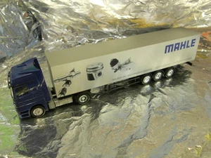** Herpa 268837 Mercedes Benz Actros L 02 Box Semitrailer MAHLE 1:87 HO Scale - Picture 1 of 2