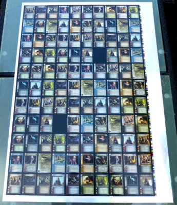 TCG 7 / Lord of the Rings Druckbogen / Uncut Sheet Shadows Foil Rare 11RF - Bild 1 von 4