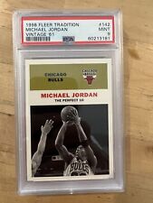 1998 Fleer Tradition #142 Michael Jordan Vintage '61 PSA 9 Mint Low Pop Rare
