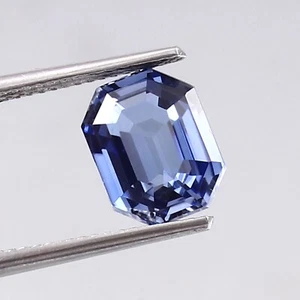 Natural Flawless Ceylon Blue Sapphire Loose Radiant Cut Gemstone 9.50 x 7.50 MM - Picture 1 of 4
