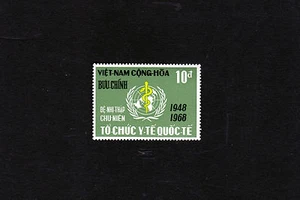 1968 RVN South Vietnam MNH Stamp 20th Anniversary World Health Organization WHO - Picture 1 of 1