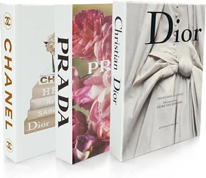 Coffee Table Decorative Books Set, Fake Books for Home Decor, 3 Piece Aesthetic - Picture 1 of 12
