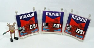 3 Pack Maxell 100MB Zip Disk - IBM formatted  New Open Box - Picture 1 of 1