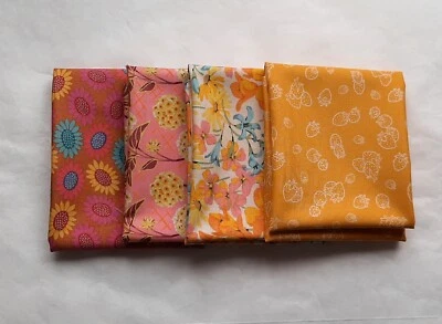 4 cuartos de grasa, amarillo - Var. Tela acolchada de algodón Designers FQ 18x22 versión 3 Foto 1 de 4