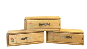 Domino Spiel Holz Handgemalt Blumen Erzgebirge ? Ca. 1930/50 Ges. geschüzt. - Bild 1 von 7