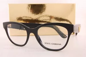 Brand New Dolce & Gabbana Eyeglass Frames DG 3371 501 Black For Women 53mm - Picture 1 of 5