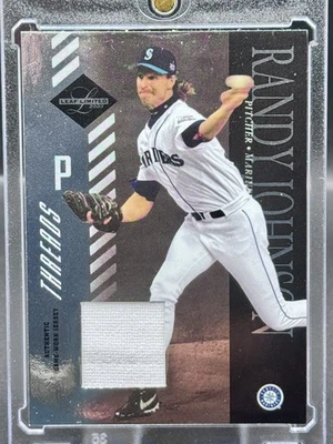 Camiseta Leaf Limited 2003 Randy Johnson usada en juegos/25 Seattle Mariners Foto 1 de 2