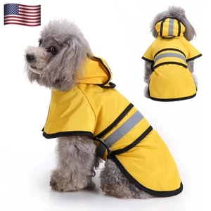 Großer Hund Regenmantel wasserdicht Outdoor Haustier Hund verstellbar Regenjacke Kleidung - Bild 1 von 22