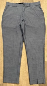 State and Liberty Men’s Heathered Light Blue Dress Pants - Size 34 - Picture 1 of 6