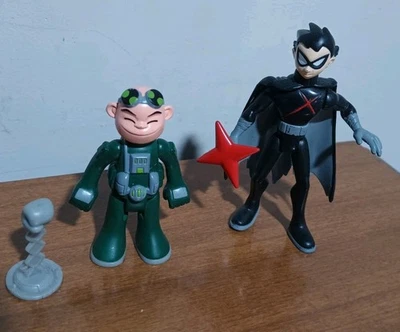 Figura Gizmo & Red X Robin 2005 Bandai Teen Titans 3,5" Completa  Foto 1 de 4